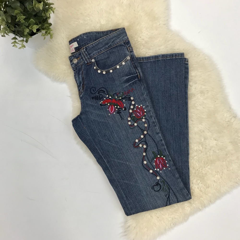 CANDIE'S Embroidered Jeans